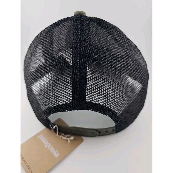 PATAGONIA Take a Stand Trucker Hat Wild Fish Wild Waters Green Camp Fishing NWT - Picture 2 of 8